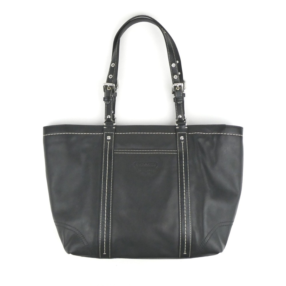 Coach Black Leatherware Shoulder Bag F13098